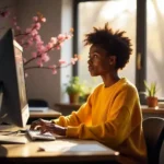 _a_black_woman_editin_a_photo_She Was Looking For A Photo Editor To Help Her Teach A Class On Photo Restoration_by_www.paktv.pk