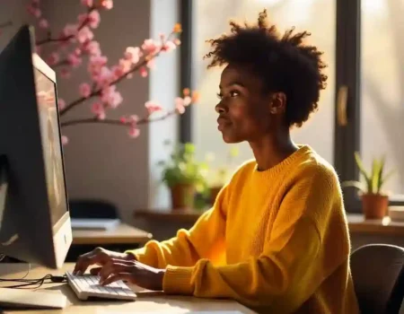 _a_black_woman_editin_a_photo_She Was Looking For A Photo Editor To Help Her Teach A Class On Photo Restoration_by_www.paktv.pk